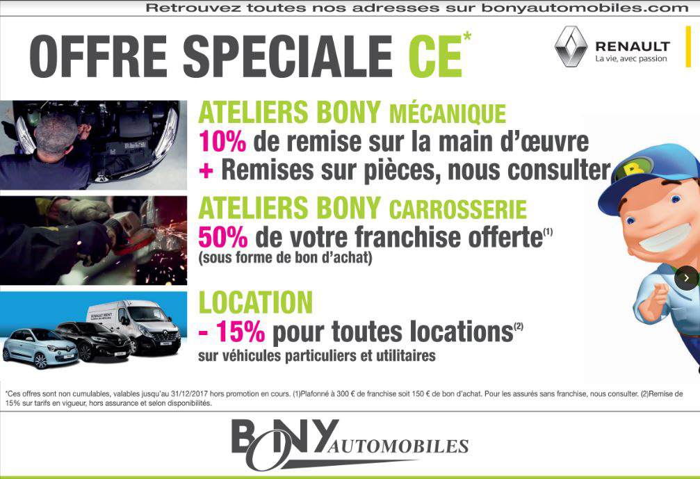 Offres Spéciales Ce - Bony Automobiles